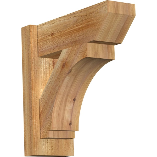 Ekena Millwork Imperial Slat Rough Sawn Outlooker, Western Red Cedar, 6"W x 16"D x 16"H OUT06X16X16IMP06RWR - main
